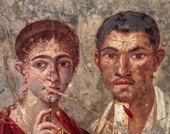 Affresco Terentius Neo e sua moglie, Pompei, Casa di Terentius Neo, Museo Archeologico di Napoli