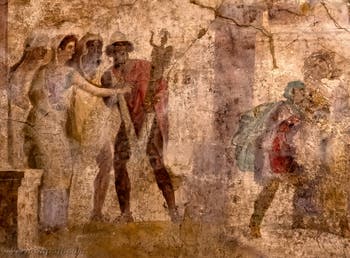 Affresco Ulisse ruba il Palladio, Pompei, II 6, Triclino, Museo Archeologico di Napoli