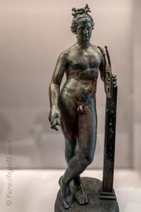 Apollo con la lira, Casa di Apollo, Pompei, Museo Archeologico di Napoli, Italia