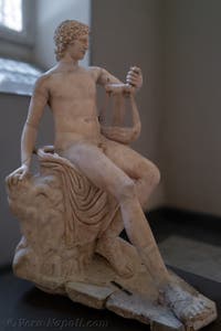 Apollo Ludovisi con una lira, Collezione Farnese, Museo Archeologico di Napoli, Italia