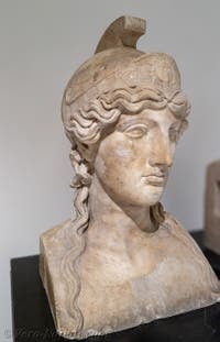 Busto di Atena, Villa dei Papiri, Ercolano, Museo Archeologico di Napoli, Italia