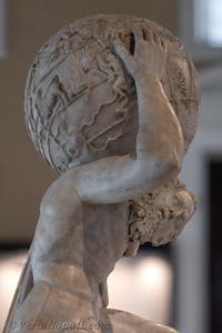 Atlante, Collezione Farnese, Museo Archeologico di Napoli, Italia