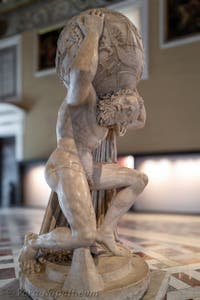 Atlante, Collezione Farnese, Museo Archeologico di Napoli, Italia