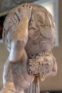 Atlante, Collezione Farnese, Museo Archeologico di Napoli, Italia