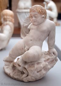 Bambino spaventato da un rospo, Casa del Camillo, Pompei, Museo Archeologico di Napoli, Italia
