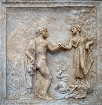 Perseo libera Andromeda, Tempio di Iside, Pompei, Museo Archeologico di Napoli in Italia
