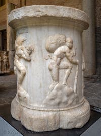 Vendemmia e Satiro, Pozzuoli, Museo Archeologico di Napoli, Italia
