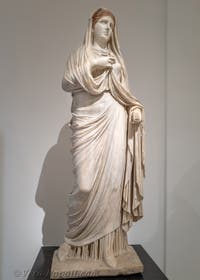 La sacerdotessa Eumachia, edificio di Eumachia, Pompei, Museo Archeologico di Napoli, Italia