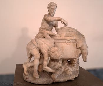 La cottura del cinghiale, Pompei, Collezione Farnese, Museo Archeologico di Napoli, Italia