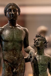 Dioniso e Ampelo, Casa di Pansa, Pompei, Museo Archeologico di Napoli, Italia