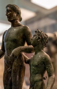 Dioniso e Ampelo, Casa di Pansa, Pompei, Museo Archeologico di Napoli, Italia