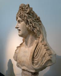 Busti di divinità fluviali, elementi di fontane, Collezione Farnese, Museo Archeologico di Napoli, Italia