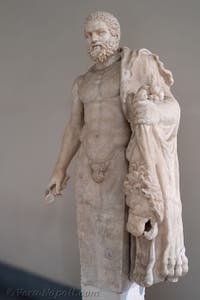 Erma di Ercole, Collezione Farnese, Museo Archeologico di Napoli, Italia