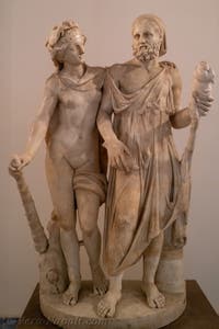 Ercole e Onfale, Collezione Farnese, Museo Archeologico di Napoli, Italia