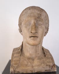 Testa di Ercole Giovane, Villa dei Papiri, Ercolano, Museo Archeologico di Napoli, Italia