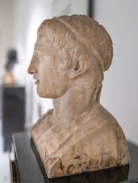 Testa di Ercole Giovane, Villa dei Papiri, Ercolano, Museo Archeologico di Napoli, Italia