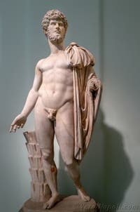 Statua di Asclepio, Collezione Farnese, Museo Archeologico di Napoli, Italia