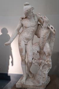 Ganimede e l'aquila, Collezione Farnese, Museo Archeologico di Napoli, Italia