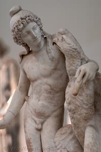 Ganimede e l'aquila, Collezione Farnese, Museo Archeologico di Napoli, Italia