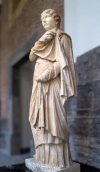 La piccola Ercolanese, Figlia di Nonius Balbus, Ercolano, Museo Archeologico di Napoli, Italia