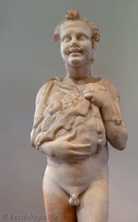 Giovane Satiro con dei frutti in braccio, Casa del Poeta Tragico, Pompei, Museo Archeologico di Napoli, Italia