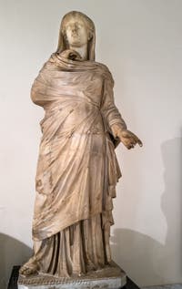 La Pudicizia, Tablinum della Villa dei Papiri, Ercolano, Museo Archeologico di Napoli, Italia