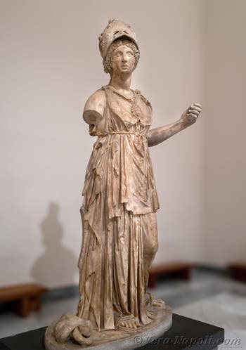 Minerva, collezione Farnese, Museo Archeologico di Napoli, Italia