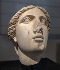 Testa di Minerva, Cuma, Museo Archeologico di Napoli, Italia