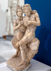 Il dio Pan e Dafni, Collezione Farnese, Gabinetto erotico, Museo Archeologico di Napoli