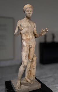 Ragazzo, Villa dei Papiri, Ercolano, Museo Archeologico di Napoli, Italia