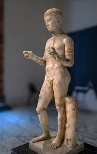 Ragazzo, Villa dei Papiri, Ercolano, Museo Archeologico di Napoli, Italia