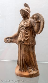 Minerva, statuetta votiva, Pompei, Museo Archeologico di Napoli, Italia