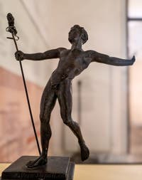 Satiro danzante con un tirso, Villa dei Papiri, Ercolano, Museo Archeologico di Napoli, Italia