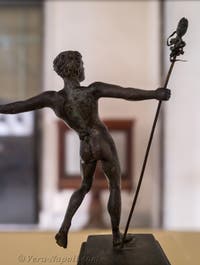 Satiro danzante con un tirso, Villa dei Papiri, Ercolano, Museo Archeologico di Napoli, Italia