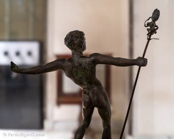 Satiro danzante con un tirso, Villa dei Papiri, Ercolano, Museo Archeologico di Napoli, Italia