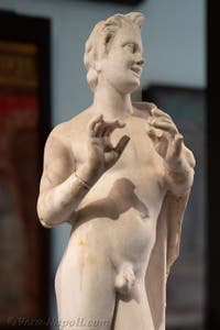 Satiro che suona il flauto, Praedia di Giulia Felice, Pompei, Museo Archeologico di Napoli, Italia