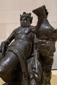 Antico Satiro utilizzato come fontana, Villa dei Papiri, Ercolano, Museo Archeologico di Napoli, Italia