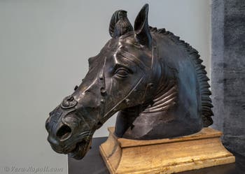 Testa di cavallo, Ercolano, Museo Archeologico di Napoli, Italia