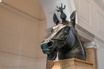 Testa di Cavallo della quadriga di Nerone, Ercolano, Museo Archeologico di Napoli, Italia