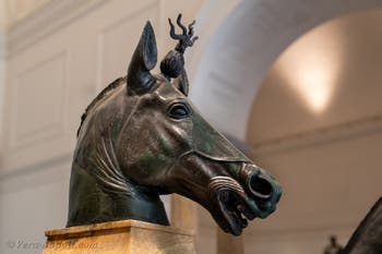 Testa di Cavallo della quadriga di Nerone, Ercolano, Museo Archeologico di Napoli, Italia