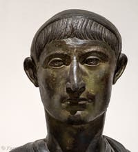 Busto maschile, Tablinum, Villa dei Papiri, Ercolano, Museo Archeologico di Napoli, Italia