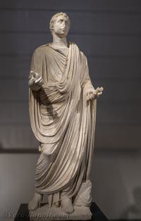 Uomo in toga, Tempio di Apollo, Pompei, Museo Archeologico di Napoli, Italia