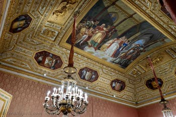 Gennaro Maldarelli, Tancredi rimanda Costanza d’Hauteville a Enrico VI, Sala dei Fiamminghi del Palazzo Reale di Napoli
