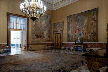 La mensa delle Guardie del Corpo del Palazzo Reale di Napoli in Italia
