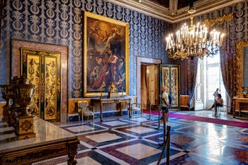 Seconda anticamera del Palazzo Reale di Napoli in Italia