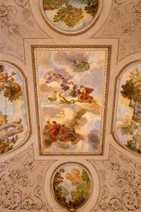 Il teatro della corte del Palazzo Reale di Napoli in Italia