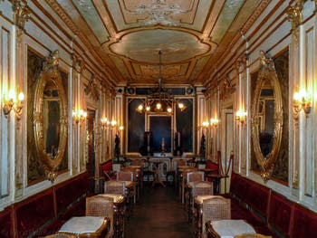 Il Café Florian, in Piazza San Marco a Venezia.