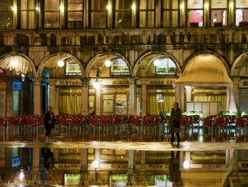 Il Café Quadri, in Piazza San Marco a Venezia.